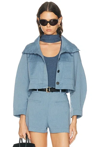 Matthew Bruch Funnel Neck Swing Jacket In Multi