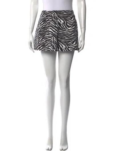 Pre-owned Matthew Bruch Linen Mini Skirt In Black