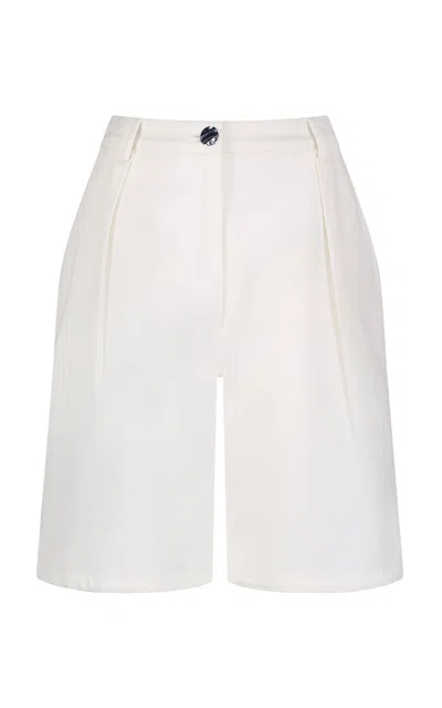 MATTHEW BRUCH LOW-RISE DENIM BERMUDA SHORTS