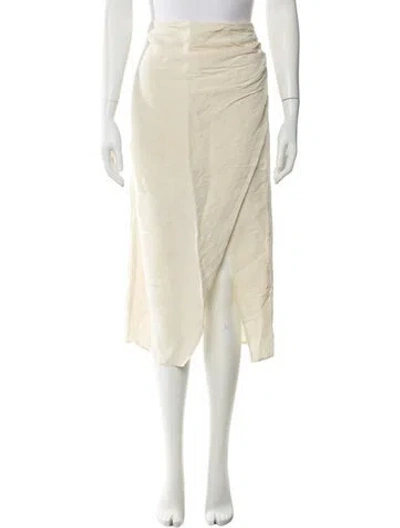 Pre-owned Matthew Bruch Midi Length Skirt In Neutral