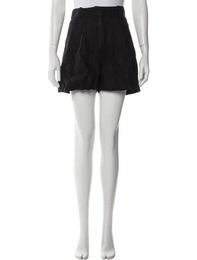 Pre-owned Matthew Bruch Mini Shorts In Black
