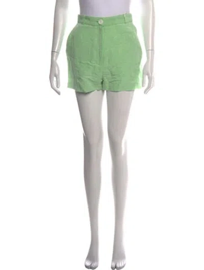 Pre-owned Matthew Bruch Mini Shorts In Green