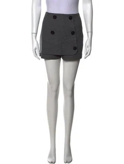Pre-owned Matthew Bruch Mini Shorts In Grey