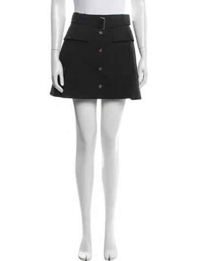 Pre-owned Matthew Bruch Mini Skirt In Black