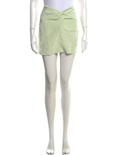 Pre-owned Matthew Bruch Mini Skirt In Green