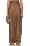 Matthew Bruch Pleated Barrel Trouser