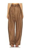Matthew Bruch Pleated Barrel Trouser