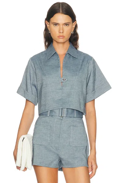 Matthew Bruch Popover Top In Multi