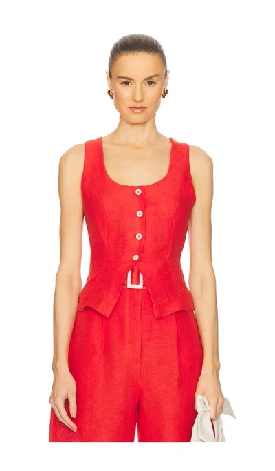 MATTHEW BRUCH SCOOP NECK VEST