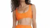 Matthew Bruch Scuba Seamed Bra Top In Orange In Orange