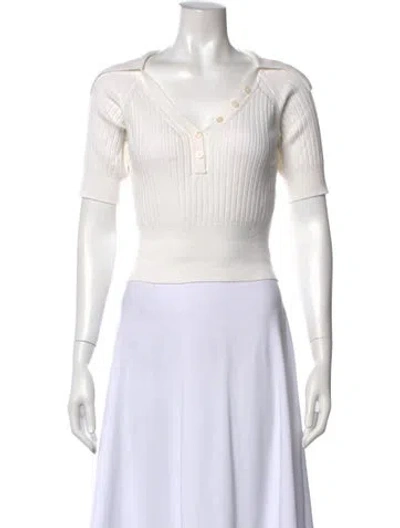 Pre-owned Matthew Bruch Short Sleeve Top In Pink