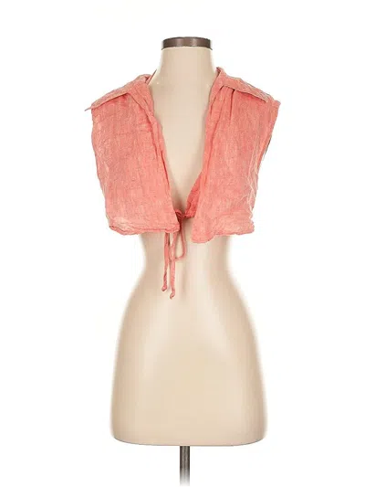 Pre-owned Matthew Bruch Sleeveless Blouse In Red