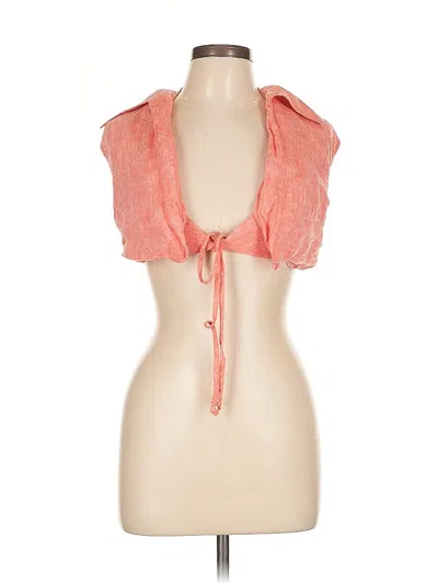 Pre-owned Matthew Bruch Sleeveless Blouse In Red