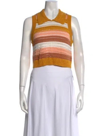 Pre-owned Matthew Bruch Striped Sweater W/ Tags In Multi
