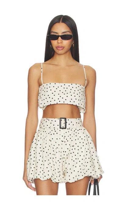 Matthew Bruch Structured Bandeau Crop Top