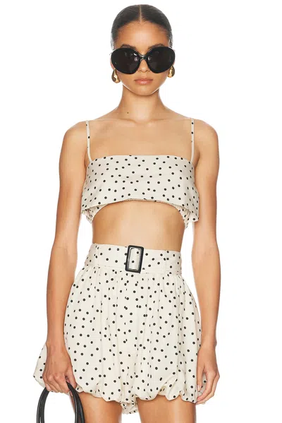Matthew Bruch Structured Bandeau Crop Top