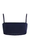 Matthew Bruch Structured Bandeau Crop Top