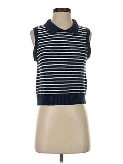 Pre-owned Matthew Bruch Sweater Vest In Blue