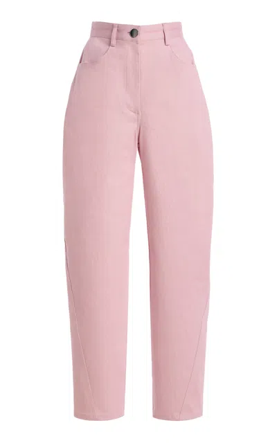 Matthew Bruch Twist Seam Jeans In Pink
