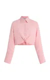 Matthew Bruch Twisted Linen Shirt