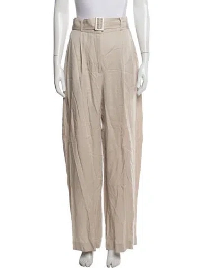 Pre-owned Matthew Bruch Wide Leg Pants In Neutrals