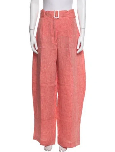 Pre-owned Matthew Bruch Wide Leg Pants In Pink