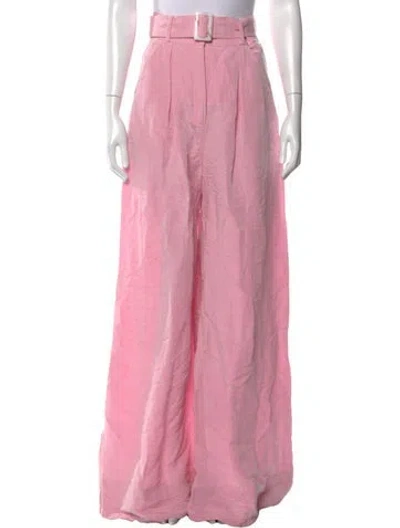 Pre-owned Matthew Bruch Wide Leg Pants W/ Tags In Pink