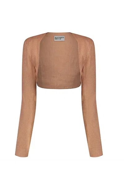 Matthew Bruch Women's Shrug In Rust In Brown