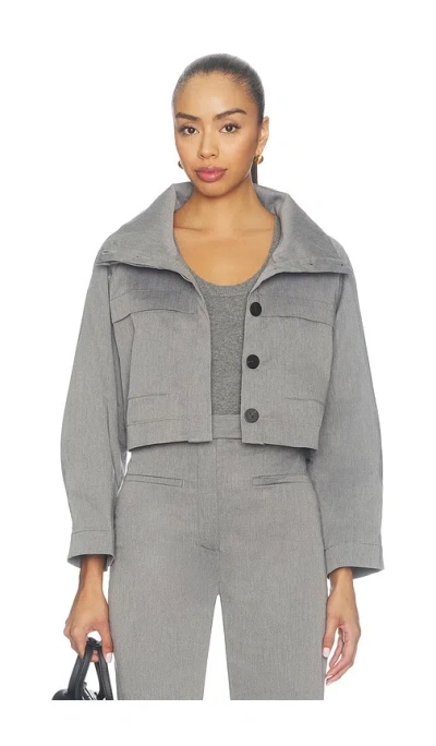 Matthew Bruch X Revolve Funnel Neck Swing Jacket In Gray