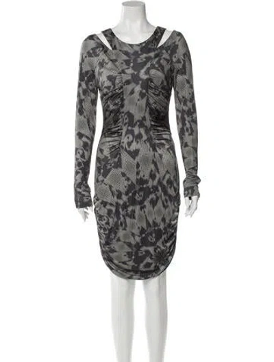 Pre-owned Matthew Williamson Animal Print Knee-length Dress W/ Tags In Green