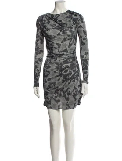 Pre-owned Matthew Williamson Animal Print Mini Dress In Multi