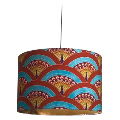 Pre-owned Matthew Williamson For Les-ottomans Peacock Lampshade In Brown