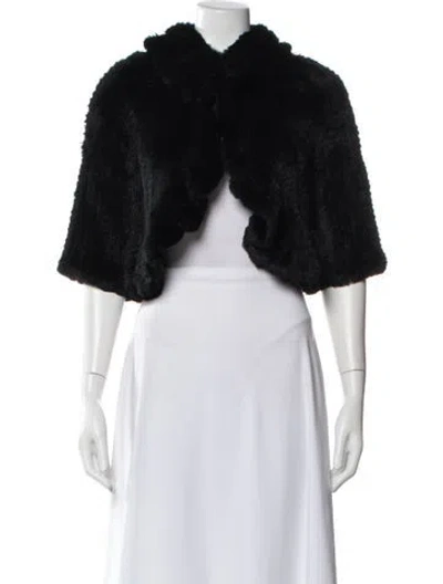 Pre-owned Matthew Williamson Fur Jacket In Black