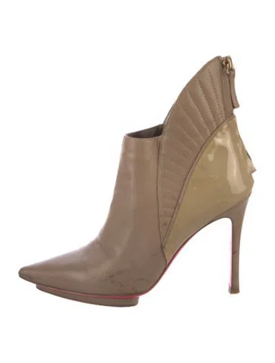 Pre-owned Matthew Williamson Leather Boots In Neutrals