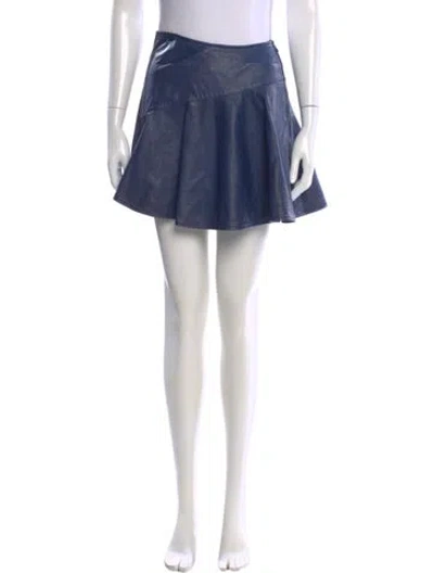 Pre-owned Matthew Williamson Mini Skirt In Blue