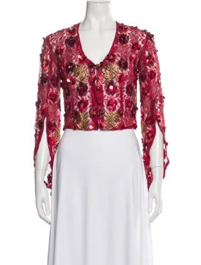 Pre-owned Matthew Williamson Nylon Printed Evening Jacket In Multi