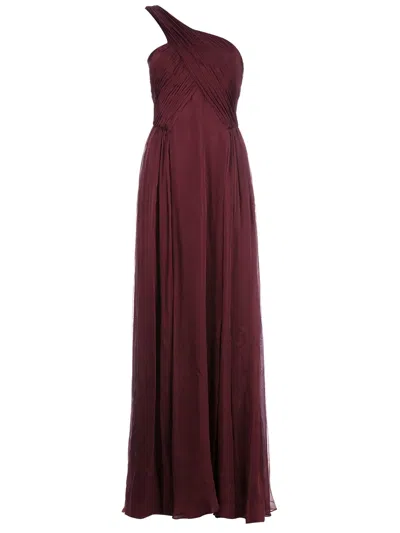 Matthew Williamson Off Shoulder Gown In Red