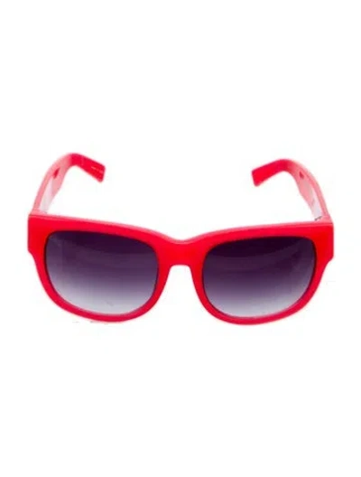 Pre-owned Matthew Williamson Oversize Tinted Sunglasses In Pink