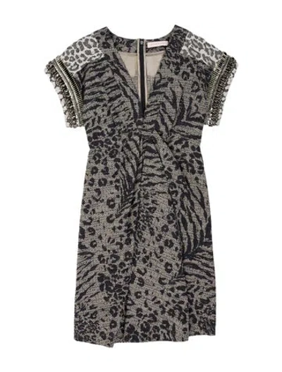 Pre-owned Matthew Williamson Paisley Print Mini Dress In Neutral