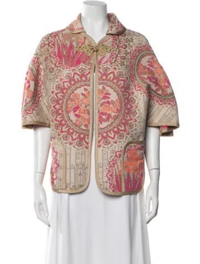 Pre-owned Matthew Williamson Patterned Jacket In Neutrals