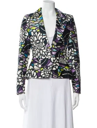 Pre-owned Matthew Williamson Printed Blazer W/ Tags In Blue
