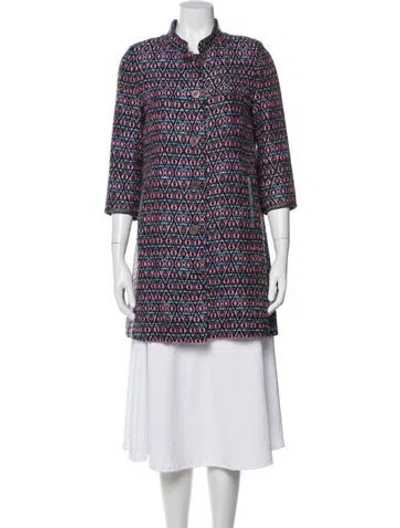 Pre-owned Matthew Williamson Printed Evening Jacket In Blue