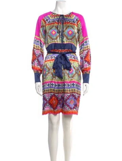 Pre-owned Matthew Williamson Printed Knee-length Dress In Multi