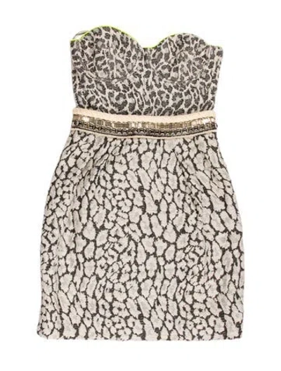 Pre-owned Matthew Williamson Printed Mini Dress In Multi