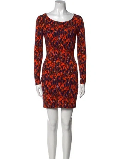 Pre-owned Matthew Williamson Printed Mini Dress W/ Tags In Multi