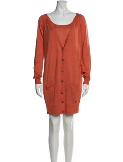 Pre-owned Matthew Williamson Silk Dress Set In Orange