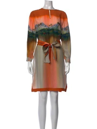 Pre-owned Matthew Williamson Silk Knee-length Dress In Multi