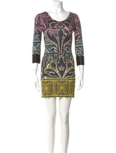Pre-owned Matthew Williamson Silk Mini Dress In Multicolor