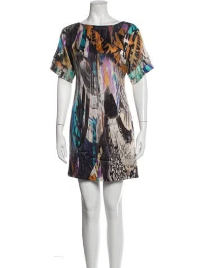Pre-owned Matthew Williamson Silk Mini Dress In Multicolor