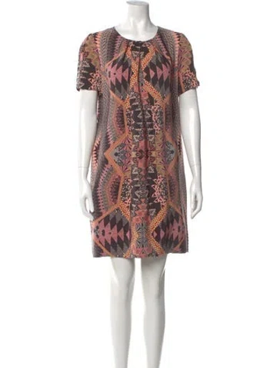 Pre-owned Matthew Williamson Silk Mini Dress In Pink
